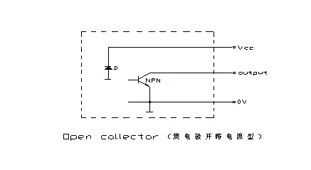 拉绳编码器集电极开路输出原理接线图