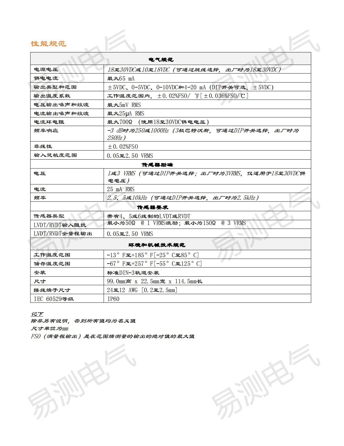 LDM-1000 信号调节模块