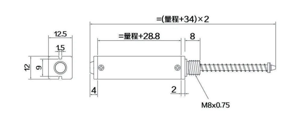 ESC直线位移传感器（微型自恢复式） 技术资料 · 第2张