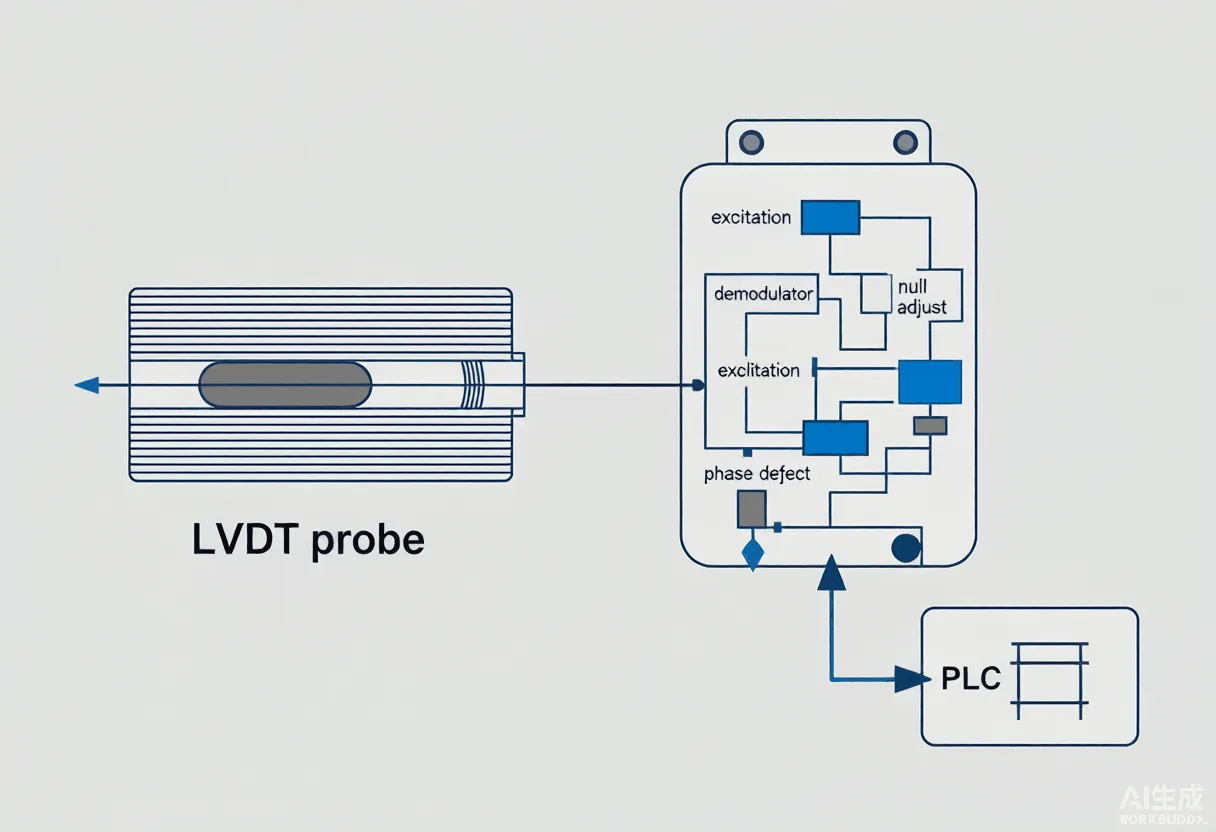 LVDT变送器信号调理器激励解调输出接PLC